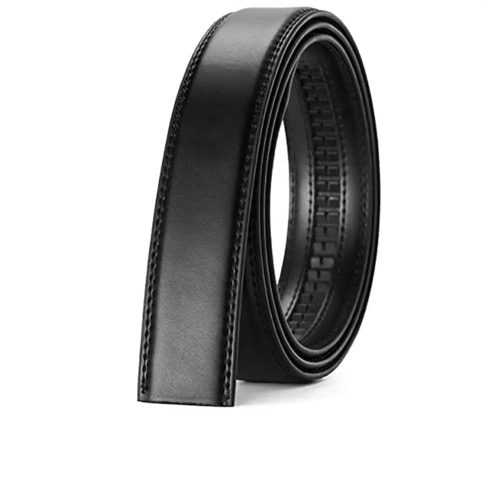Belter Belt Belter Belt: Stufenloser Herrengürtelriemen aus Leder Gürtelriemen Schwarz-125cm
