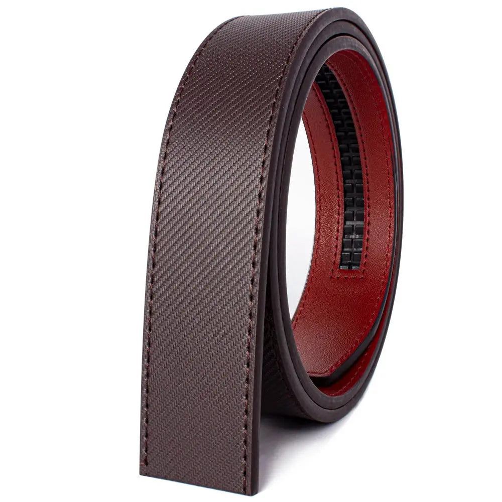 Belter Belt Belter Belt: Stufenloser sportlicher Herrengürtelriemen aus Leder Gürtelriemen Braun-125cm