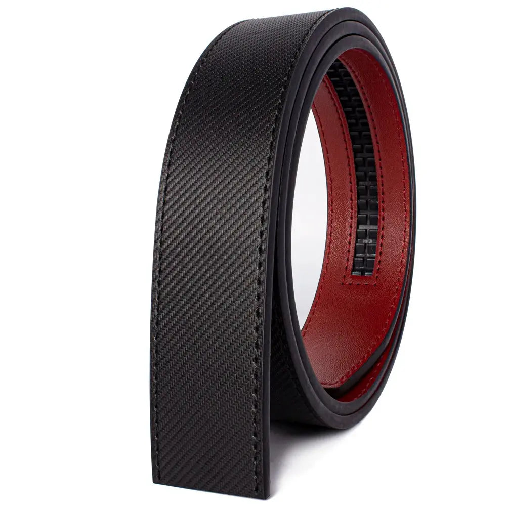Belter Belt Belter Belt: Stufenloser sportlicher Herrengürtelriemen aus Leder Gürtelriemen Schwarz-125cm