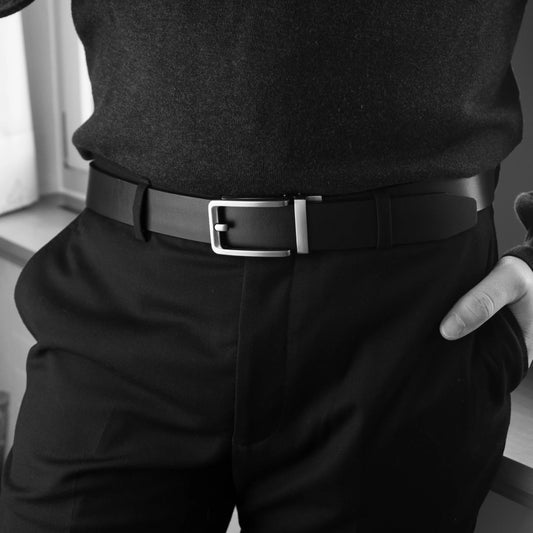 Herrengürtel aus Leder in schwarz. Belter Belt - Classic Edition