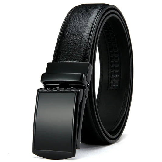 Belter Belt Belter Belt: Retro Black Edition - Stufenloser Herrengürtel aus Leder mit Automatik-Schnalle Gürtel