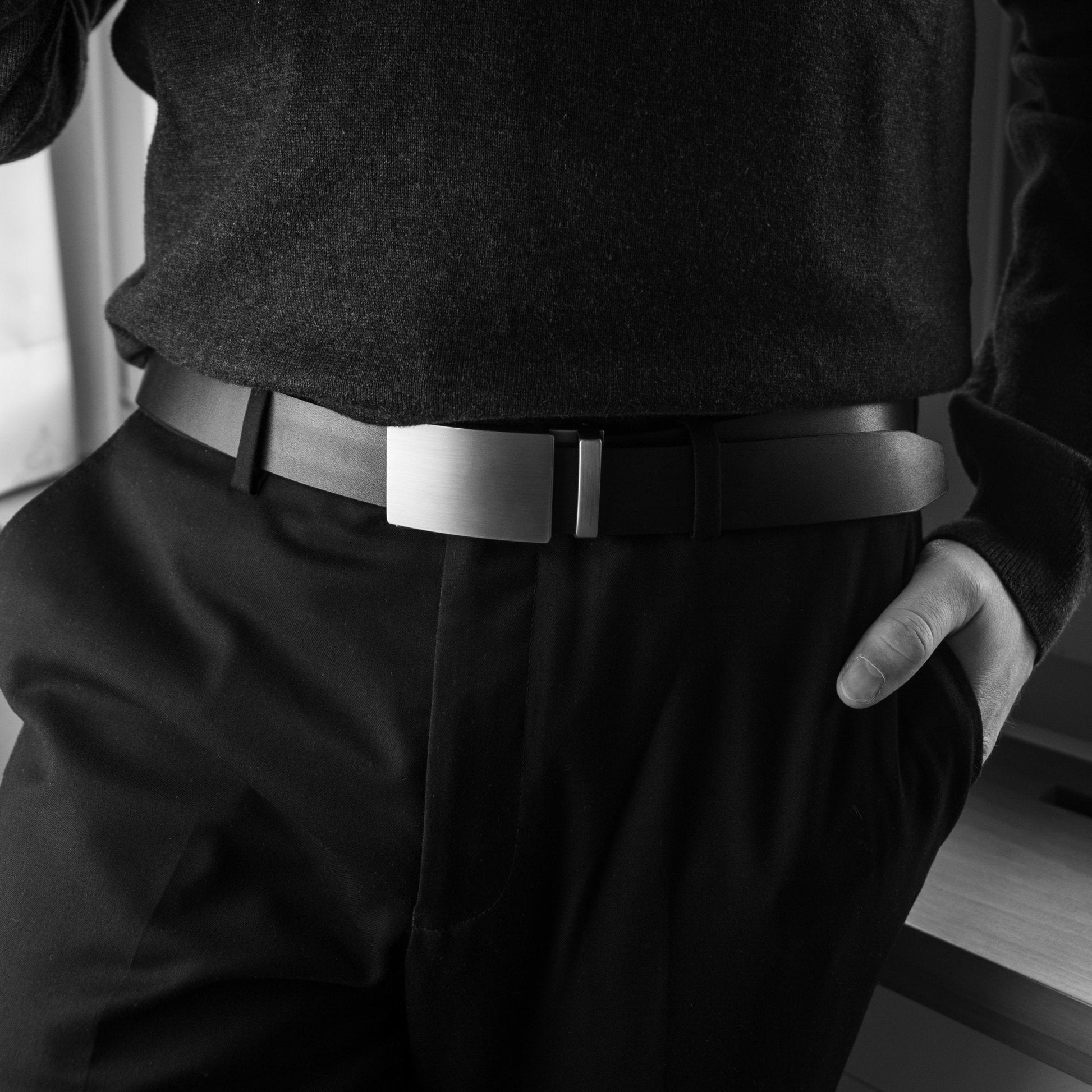 Belter Belt: Modern Edition - Stepless men's belt made of leather Belter Belt: Modern Edition - Stepless men's belt made of leather