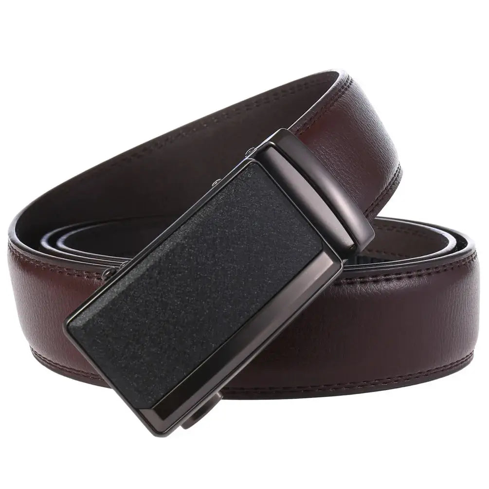 Belter Belt Belter Belt: Elegant Edition - Stufenlos Herrengürtel aus Leder mit Automatik-Schnalle Gürtel