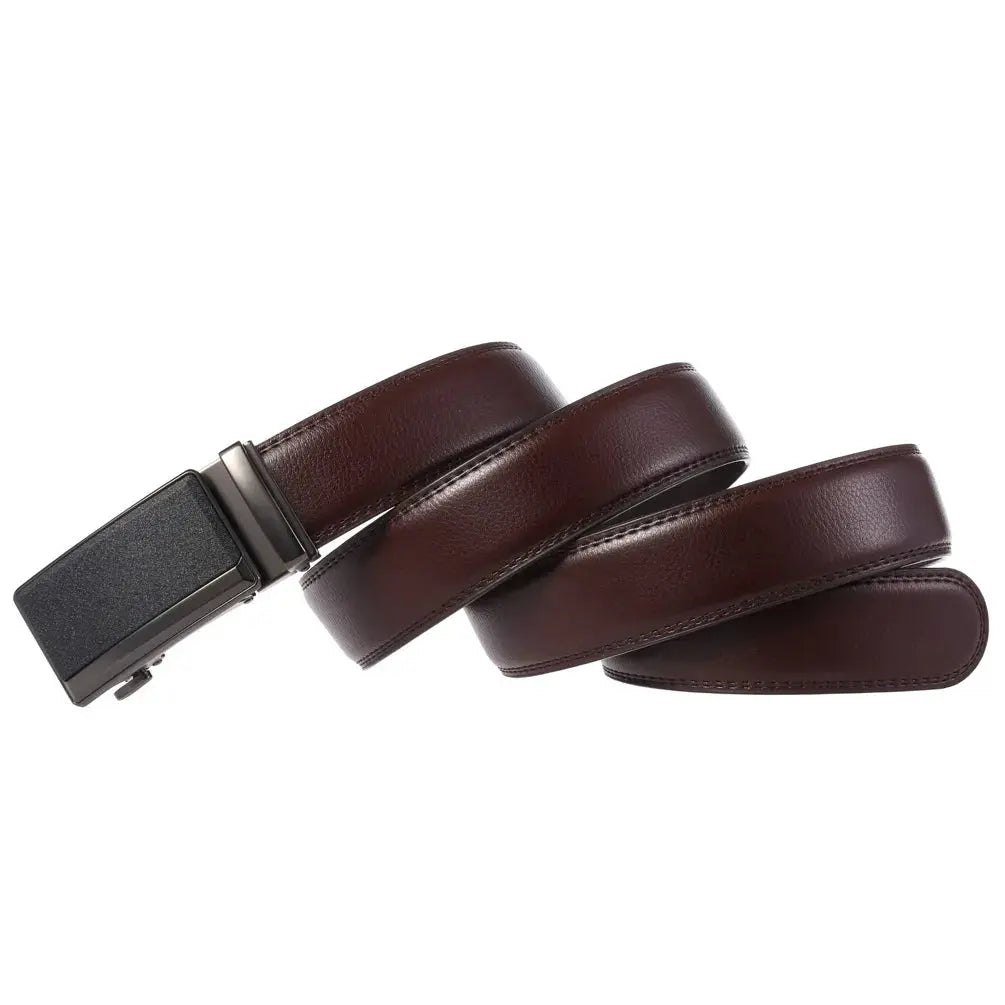 Belter Belt Belter Belt: Elegant Edition - Stufenlos Herrengürtel aus Leder mit Automatik-Schnalle Gürtel