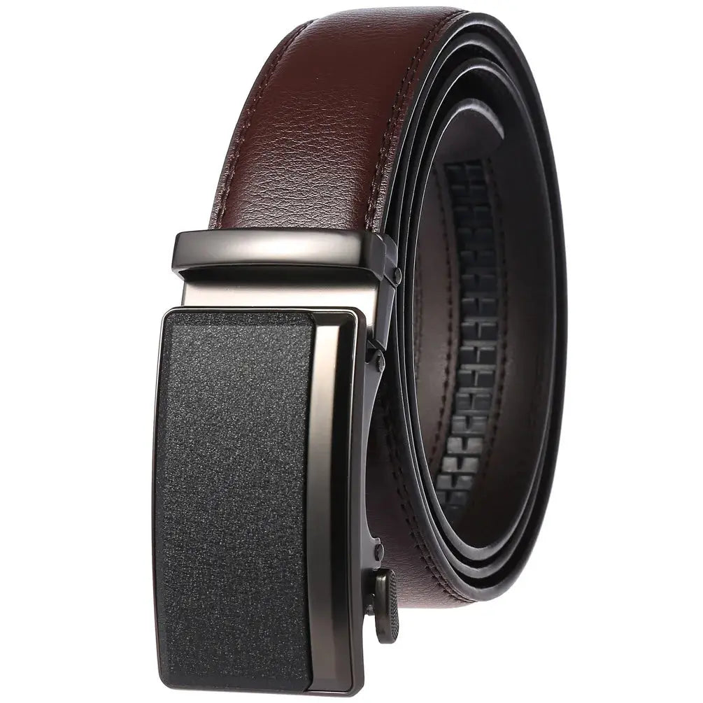 Belter Belt Belter Belt: Elegant Edition - Stufenlos Herrengürtel aus Leder mit Automatik-Schnalle Gürtel