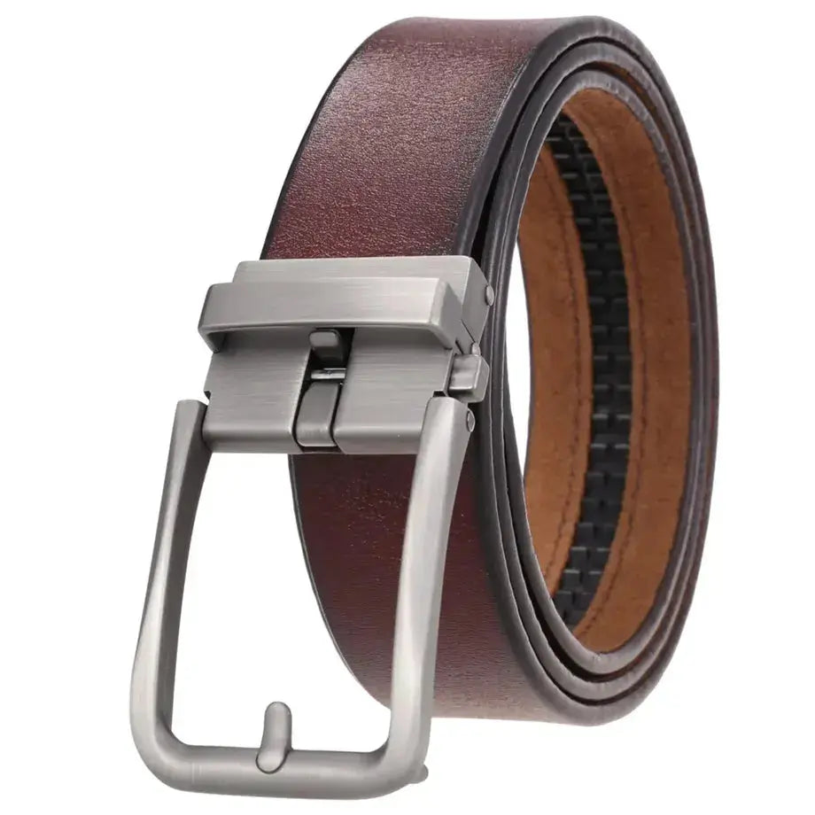 Belter Belt Belter Belt: Retro Edition - Stufenloser Herrengürtel aus Leder mit Automatik-Schnalle (Copy) Gürtel Retro-4-125cm