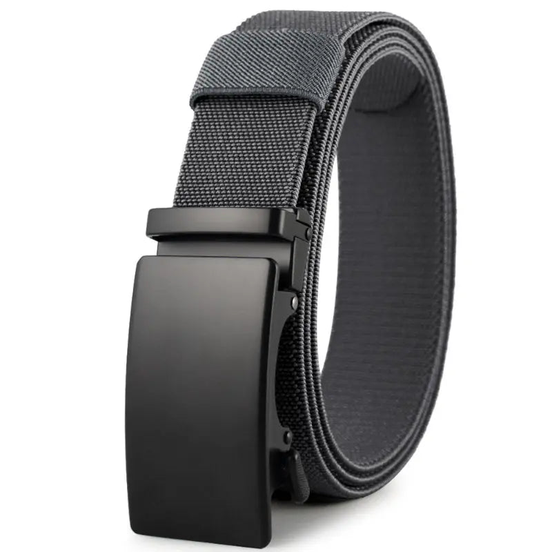 Belter Belt Belter Belt: Tactical Edition - Stufenloser Stretch-Nylon Gürtel mit Metall-Automatikschnalle Gürtel Grau-125cm