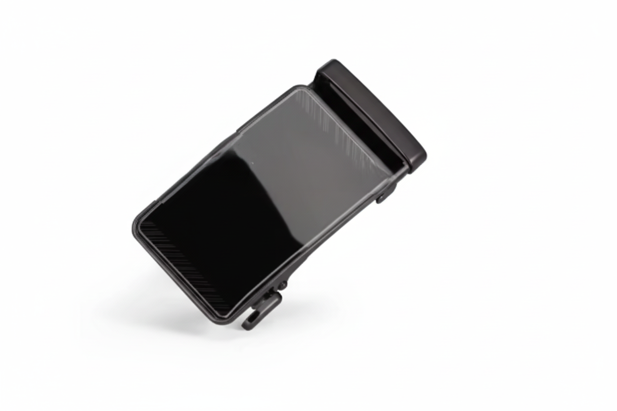 Automatic belt buckles for stepless belts